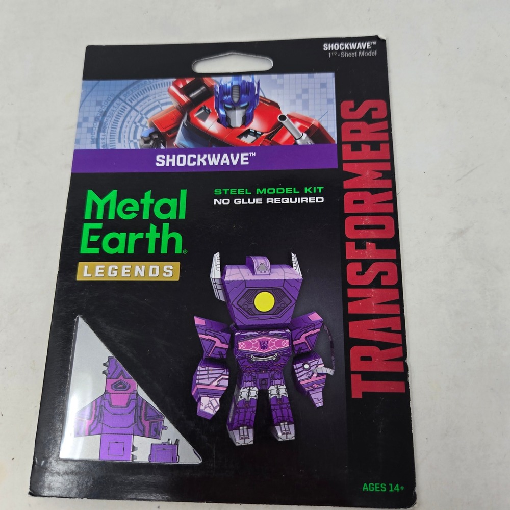 Metal Earth Legends Transformers Shockwave Steel Model Kit MEM057 New